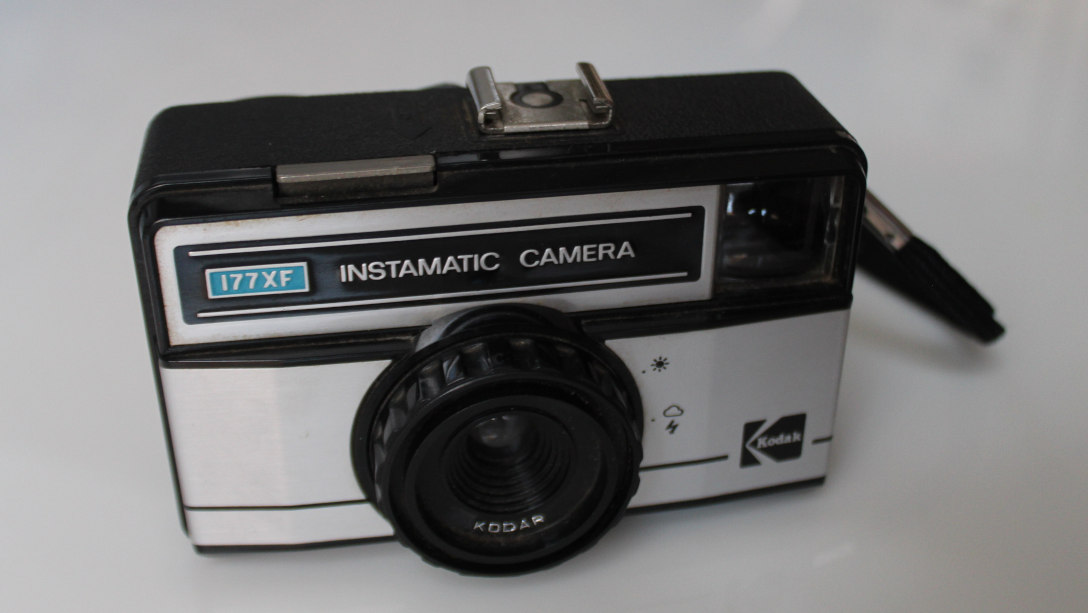 My Kodak I77XF Instamatic camera.